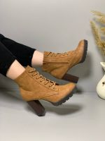 بوت پاشنه بلند قهوه ای