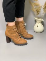 بوت پاشنه بلند قهوه ای - تصویر 2