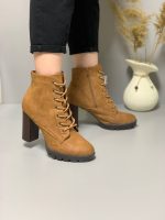 بوت پاشنه بلند قهوه ای - تصویر 4