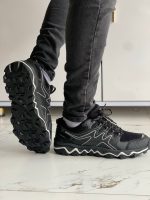 کتونی ضدآب مشکی خط سفید مردانه - تصویر 3