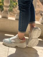 کتونی لژدار سفید جلو طوسی مکس - تصویر 3