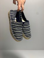 کفش زیره کنفی سرمه ای راه راه